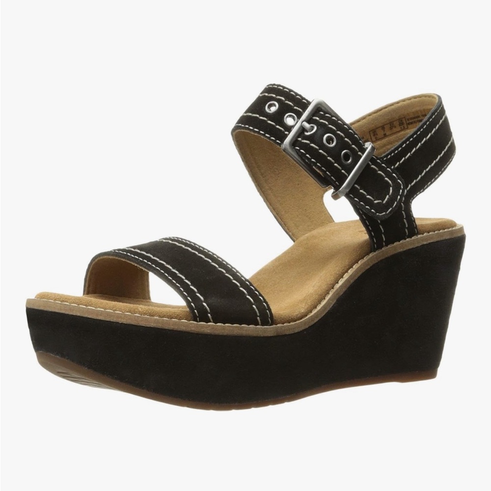 CLARKS Artisan Women’s Aisley Orchid Wedge Sandal Size 12M